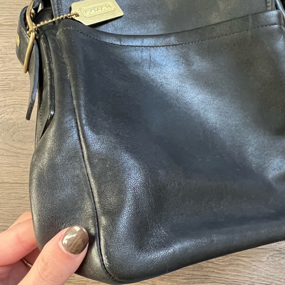 Coach Black Leather Satchel - Picture 6 of 8